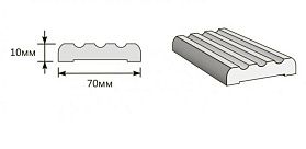 Наличник Тип-3 для дверей Браво, Ф-27 (Венге)